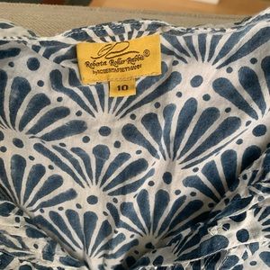 Roberta Roller Rabbit blue and white Summer dress